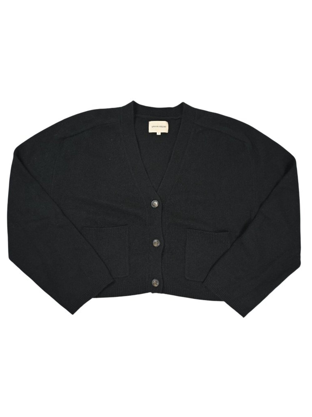 Loulou Studio Saura Oversized Cardigan in Black
